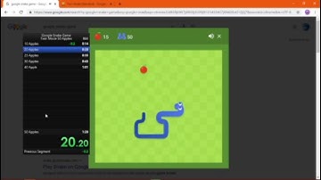 Google Snake Game 32.433s Twin Mode 25 Apples (1 Apple, Standard)