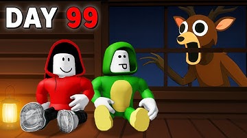 JJ and Mikey Survive 99 Nights in The Forest - Maizen Roblox Animation
