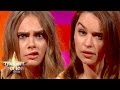 Cara Delevingne and Emilia Clarke Have An Eyebrow-Off - The Graham Norton Show