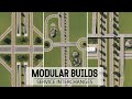 3 Simple & Easy VANILLA Service Interchange Designs In Cities Skylines! Modular Builds