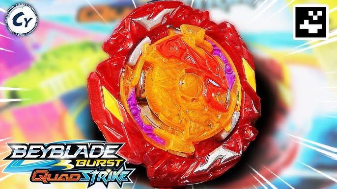 Beyblade Burst Quadstrike Zeal Achilles A8 - Hasbro - Pião de