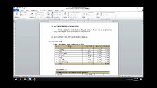 membuat proposal mini di Microsoft word
