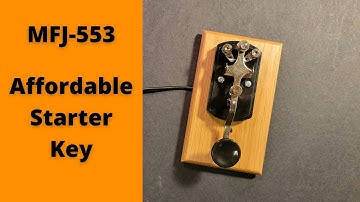 MFJ-553 Deluxe Wood Base Telegraph Straight Key CW Morse