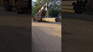Pipe shifting #crane #machine