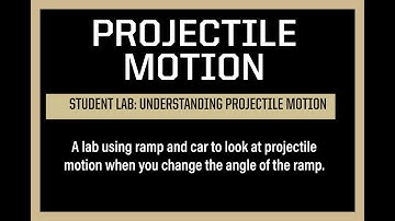 Student Lab: Understanding Projectile Motion