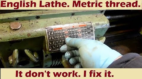 Lathe metric screwcutting conundrum solved! One for the machine nerds.