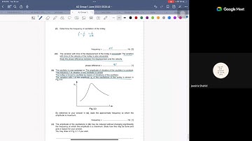 [A2 CAIE 2023-24] Oscillations lecture 3