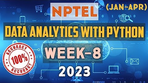 Data Analytics with Python || NPTEL Week 8 assignment answers || #nptel #skumaredu