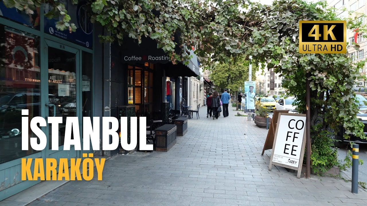 Пешеходная экскурсия по Стамбулу в формате 4K 60p: от Эминеню до Каракёя через Галатский мост