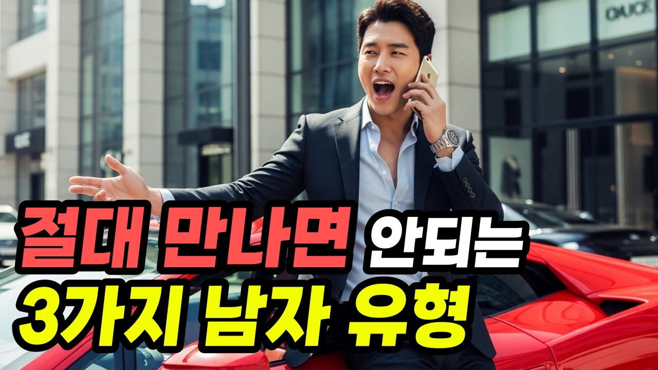 여성분들 꼭 보세요... '절대 사귀면 안 되는' 3가지 유형의 남자