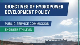 Objectives of hydropower development policy | Civil Engineer 7th Level | Public Service Commission