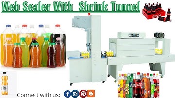 Cold Drink Bottle Web Sealer With Shrink Tunnel