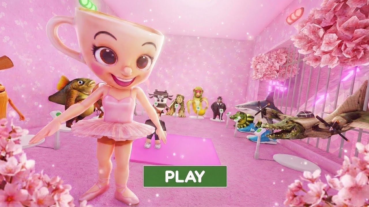 Ballerina Cappuccina Prison Run Obby Escape Full Gameplay Roblox 