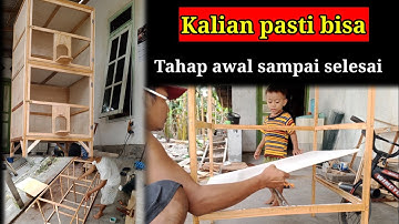 cara membuat kandang merpati 2 ruang // how to make a pigeon coop #kandangmerpati  #merpati #pigeon