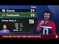 DANIEL JONES GETS IT DONE! Giants vs. Seahawks NFL Week 5 Highlights