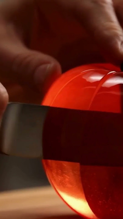 Oddly Satisfying & Realistic Red Crystal Apple 🍎✨ASMR #shorts #viral #asmr #aivideo #fyp