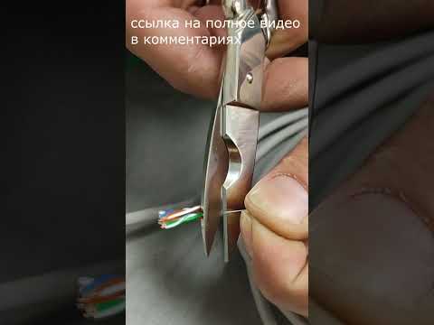 как обжать сетевой кабель (витая пара) прямым способом