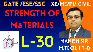 SOM L- 30 Deflection of Beam-I