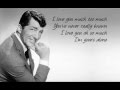 Dean Martin - I Love You Much Too Much