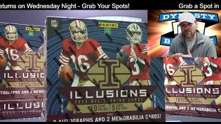 2023 Illusions Football Card 4 Box Partial Case Break #7   Sports Cards