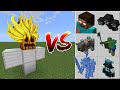 The Super Saiyan Golem vs Minecraft Mobs