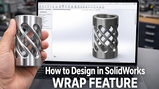 ✅How to Use Wrap Feature in SolidWorks | Advanced Modeling