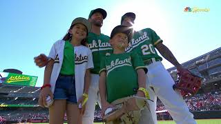 Stephen Vogt's last MLB game (retirement ceremony)