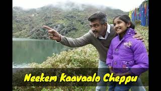 Video thumbnail of "Neekem Kaavaalo Cheppu Full Song  Lyrics With English Meaning | Yentha Vaadu Gaanie"