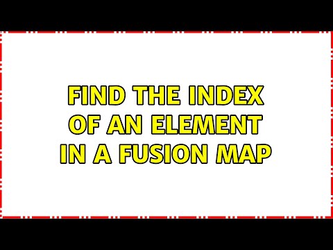Find the index of an element in a fusion map (2 Solutions!!)
