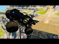Batman Monster Jam Epic Cliff Jump Adventure | High-Flying Action!