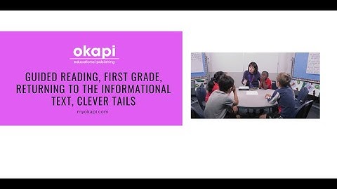 Guided Reading, First Grade, Returning to the informational text, Clever Tails
