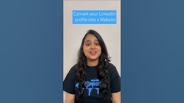 Convert your LinkedIn profile into a Website 👀 | #linkedin #technology #hack #shorts #subscribe