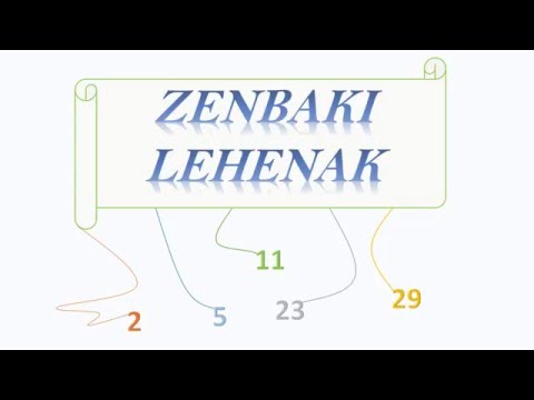 ZENBAKI LEHENAK