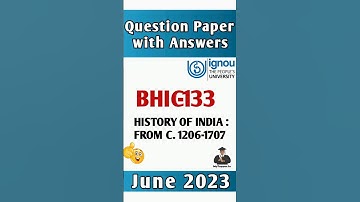 BHIC 133 Ignou Previous Year Question Paper (June 2023) #ignou #shorts