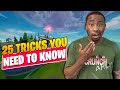 25 EASY GAME-CHANGING TIPS You NEED TO LEARN TODAY (Fortnite Tips & Tricks)