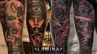 CHICANO STYLE GANGSTER - FULL LEG TATTOO