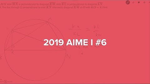 2019 AIME I #6