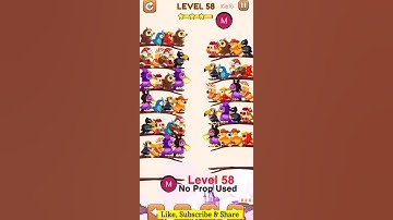 #bird #sort 2 #color #puzzle #level 58 #birdsort #colour #gaming #viral #trending #shorts #solution
