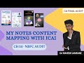 Mapping my notes with ICAI Material - CH 14 NBFC Audit #cafinal #auditnotes