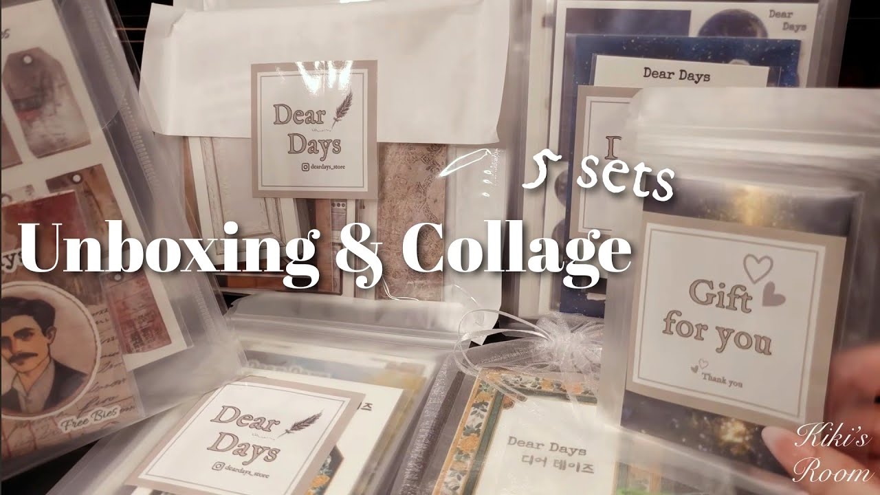 Sub) 5種類のセットを開封+1 Collage,Unboxing 5 sets of collage