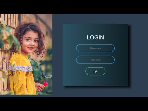 Animated Login Form Using HTML-5 CSS-3 (2020)