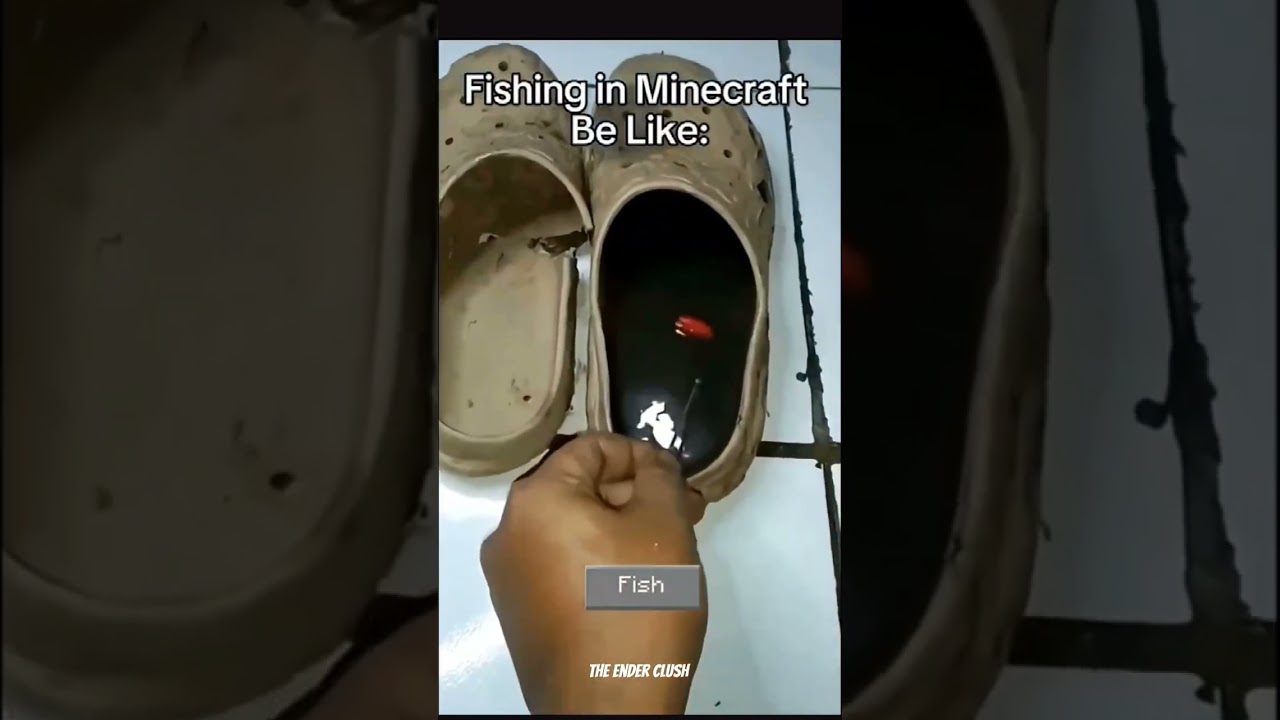 Fishing in Minecraft Be Like: #minecraft #trending #shorts #ytshorts #like #subscribe