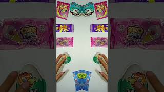 WOW🫨 JELLYGUM GRAPE VS CONE MALLOW PINK VS DINOSAURUS EGG VS RELAXA PLAY GUMMY BLUE VS SOBAT PANDA