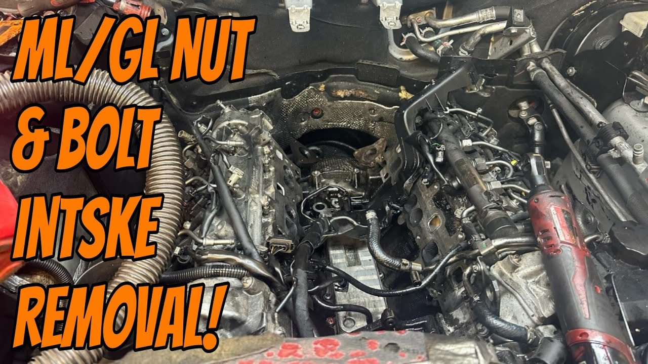 ML 320 MERCEDES INTAKE, REMOVAL, NUT AND BOLT WITH TORQUE SPECS INCL GL ...