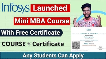 Infosys Launched 4 Free Courses Online With Certification | Get Certificate In mins | Free Courses