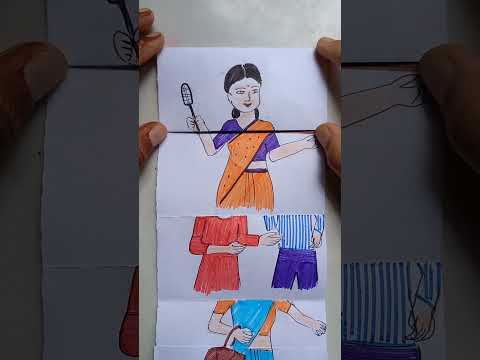 shaadi ke baad patni kaise badalti hai #paperfolding #funny #comedy #shorts