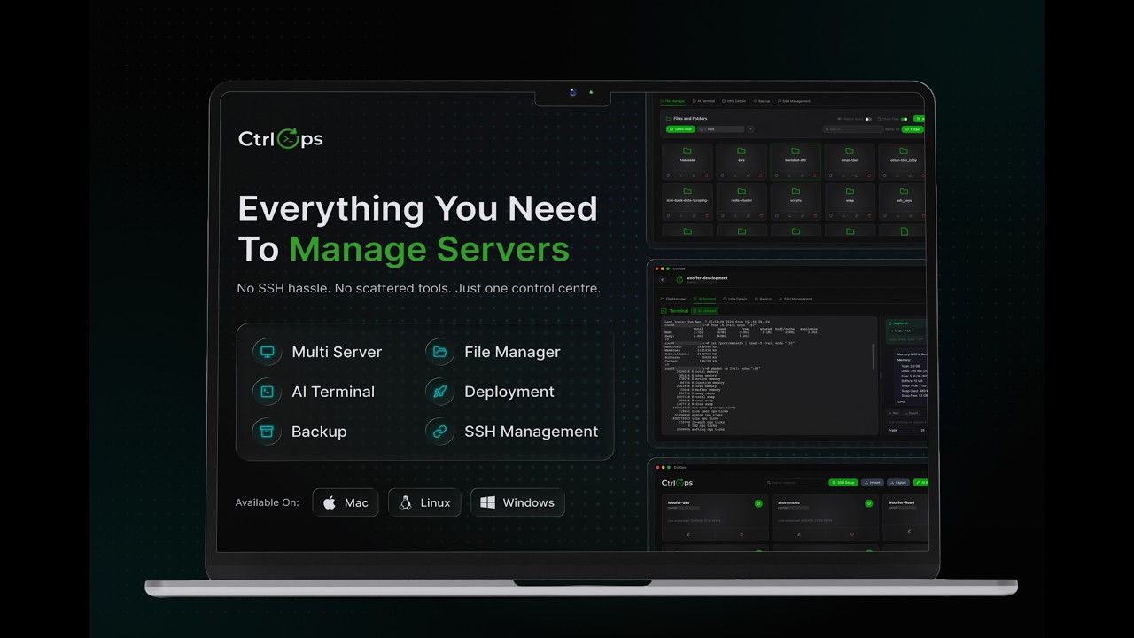 CtrlOps: Manage All Your Linux Servers From One App (No Command Line)