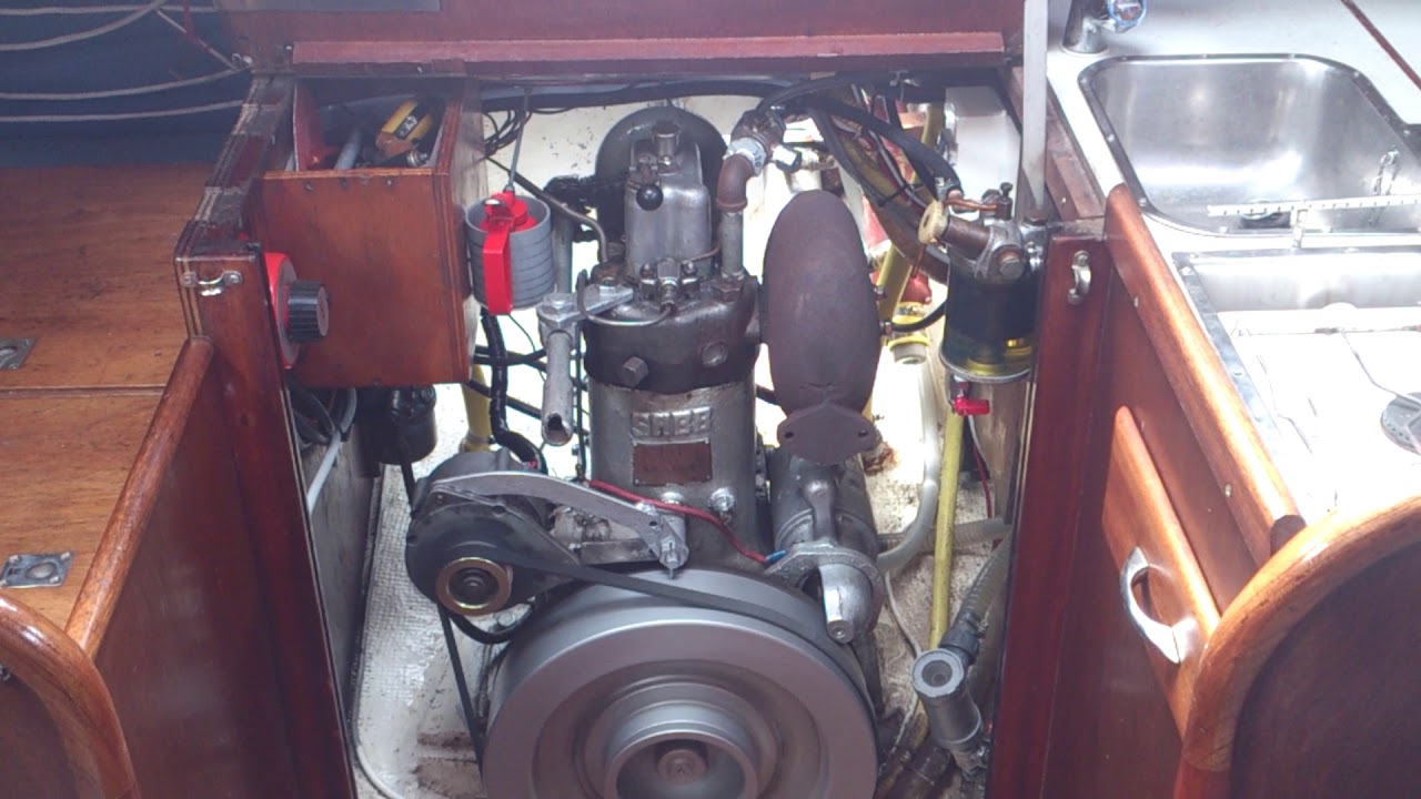 The sabb 10 hp running at 250 rpm.