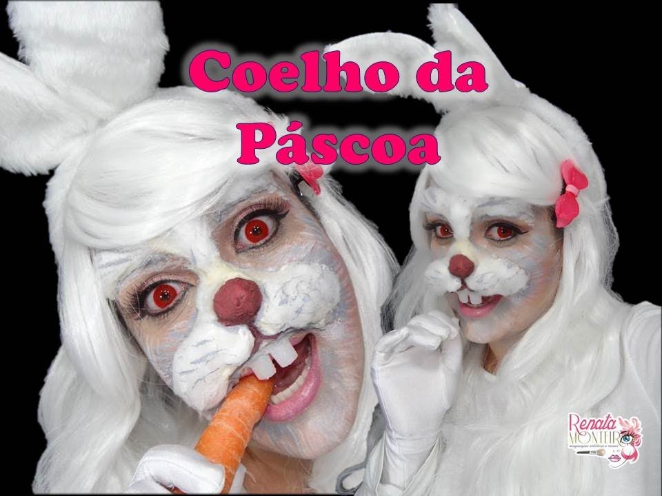 MAQUIAGEM DO COELHINHO DA PÁSCOA POR RENATA MONTEIRO - MAQUIAGEM ARTÍSTICA