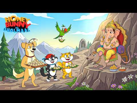 Hunny Bunny ने किया गणेश जी का दर्शन | Hunny Bunny Jholmaal Cartoons for kids | बच्चो की कहानियां